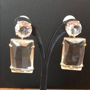 J Crew crystal pendant earrings